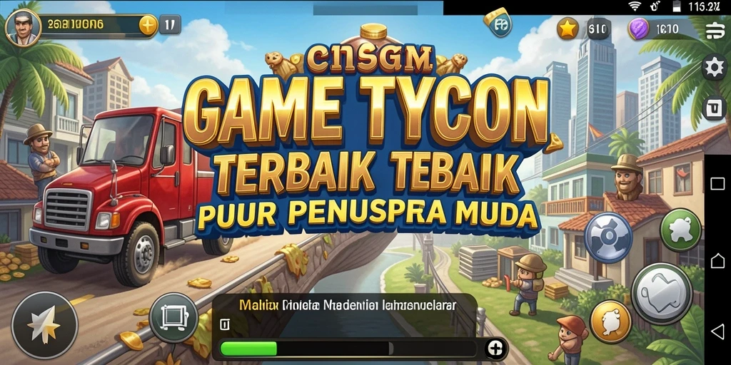 Gameplay <strong>116X</strong> menampilkan elemen manajemen dan pengembangan bisnis yang seru.