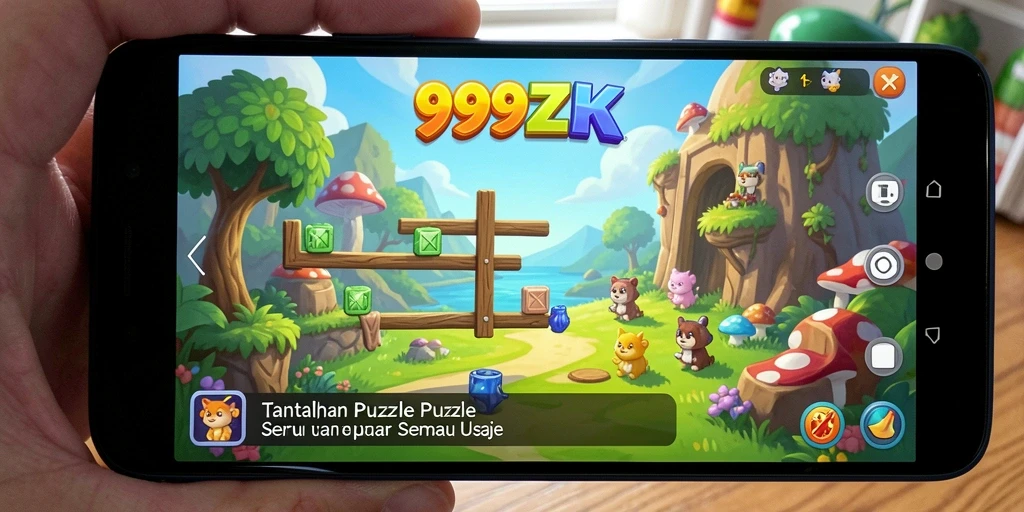Tampilan gameplay <strong>999ZK</strong> dengan puzzle yang menantang.