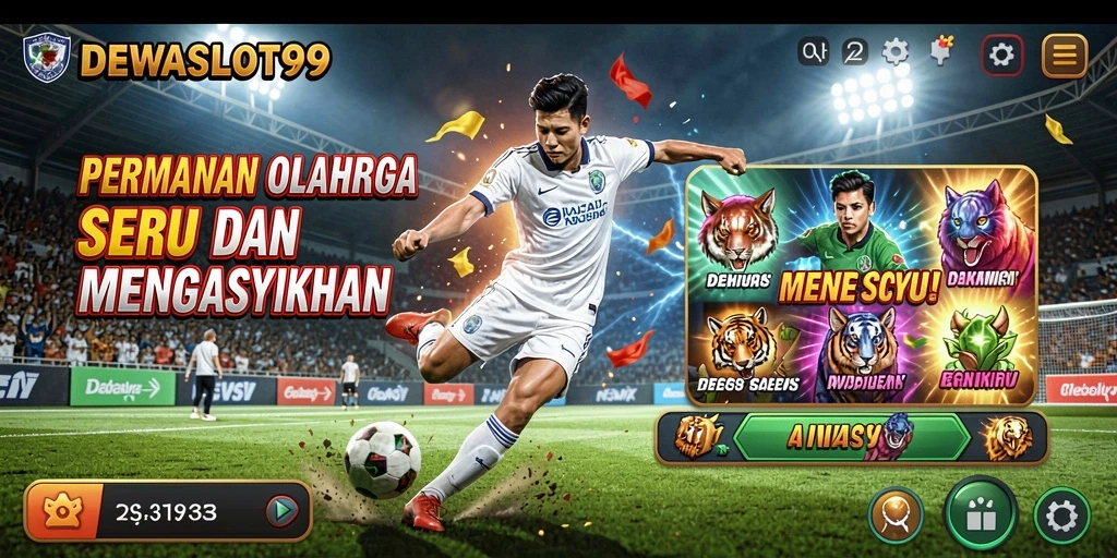 Tampilan gameplay mendebarkan di DEWASLOT99 saat beraksi di lapangan.