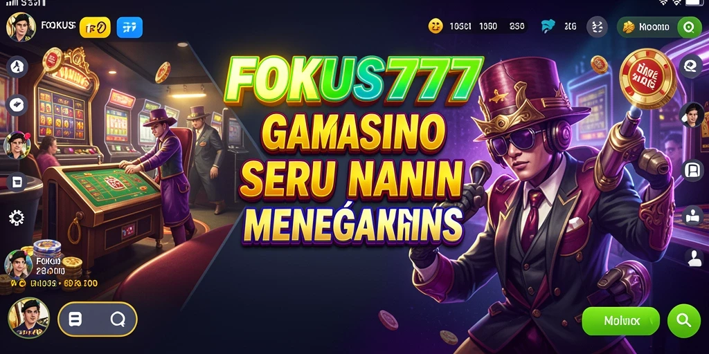 Screenshot FOKUS777 menampilkan gameplay Kasino yang menarik dan interaktif.