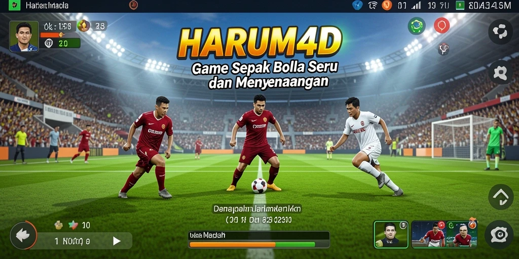 Tampilan gameplay HARUM4D dengan aksi menarik di lapangan.