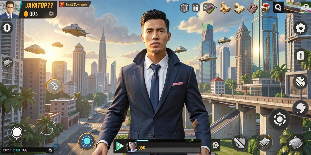 Tampilan gameplay JAYATOP77 yang menarik dan mendalam dalam manajemen bisnis.