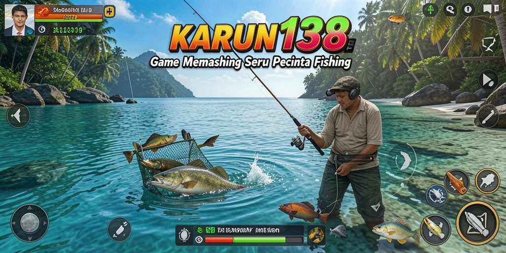 Gameplay seru memancing di kawasan indah dalam KARUN138.