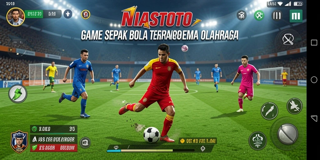 Tampilkan gameplay seru dengan aksi sepak bola menegangkan di NIASTOTO.