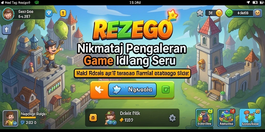 Tampilan gameplay REZEGO yang menarik dan interaktif.