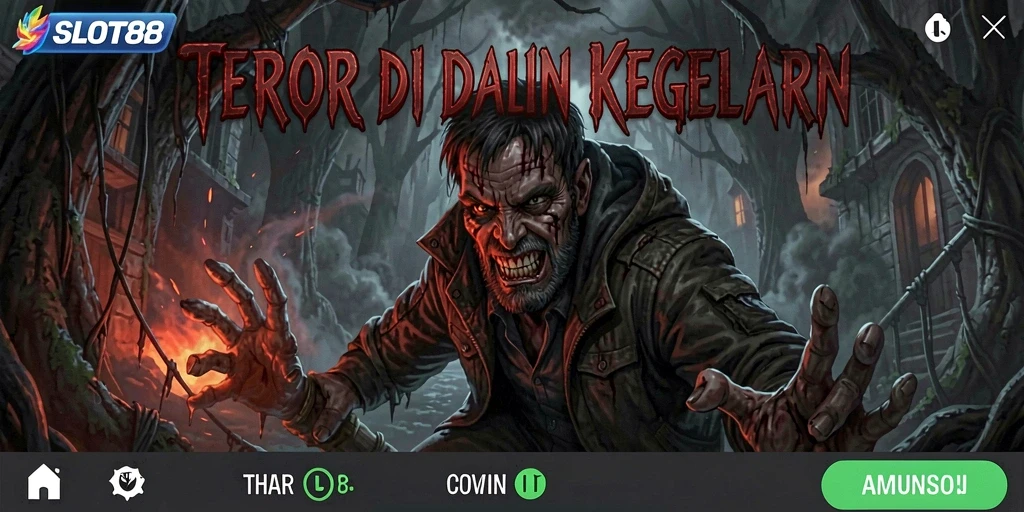 Tangkapan layar menampilkan suasana menyeramkan dari gameplay SLOT88.