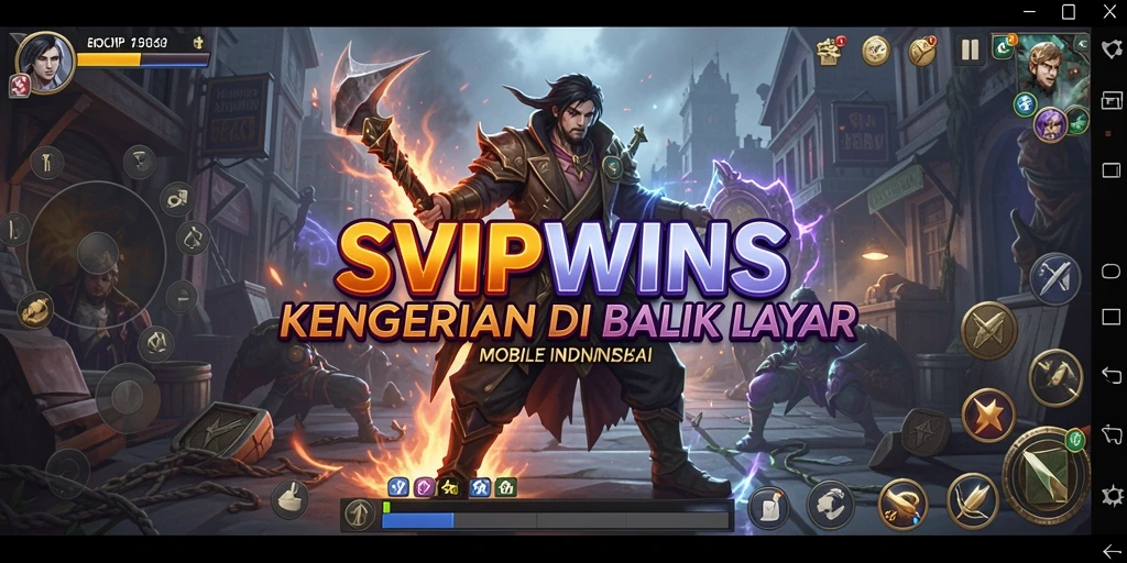 Screenshot menggambarkan suasana menyeramkan dari gameplay SVIPWINS.