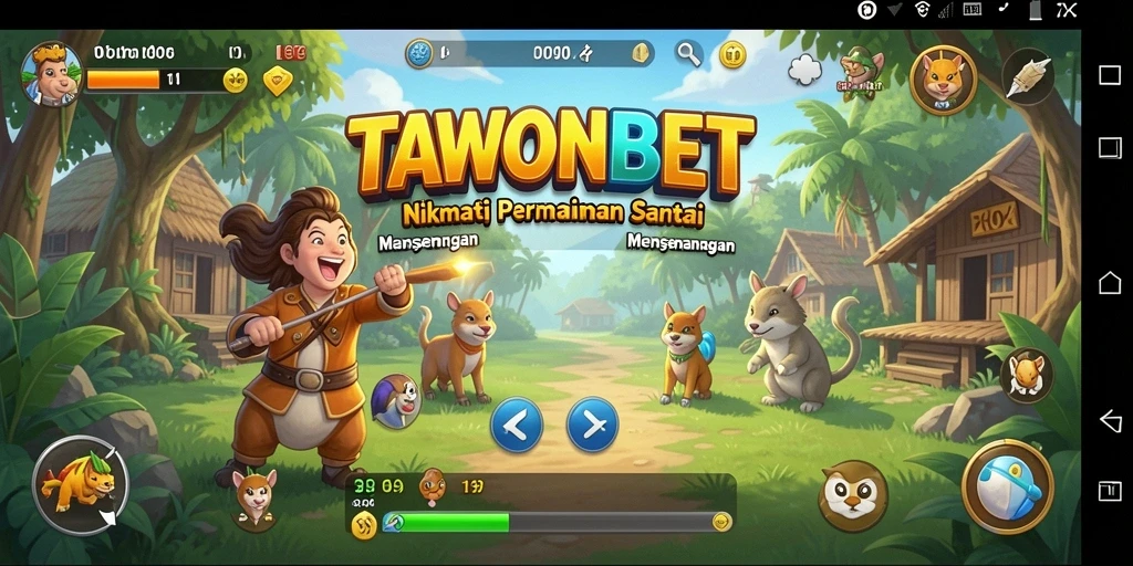 Screenshot gameplay TAWONBET menampilkan keseruan bermain game Casual.