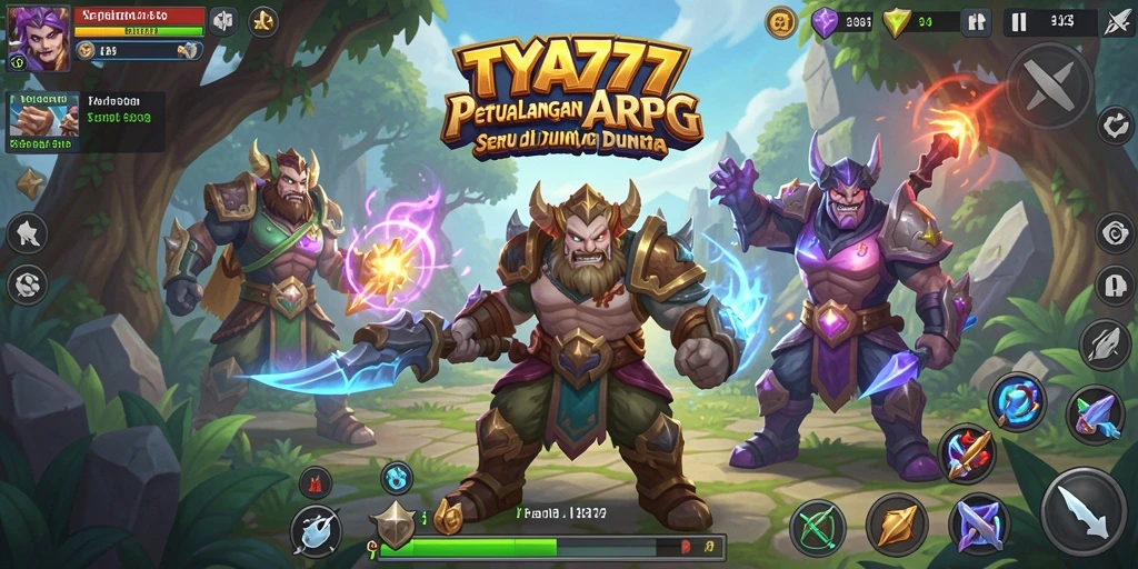 Tampilan gameplay seru TYA777 dalam petualangan ARPG.